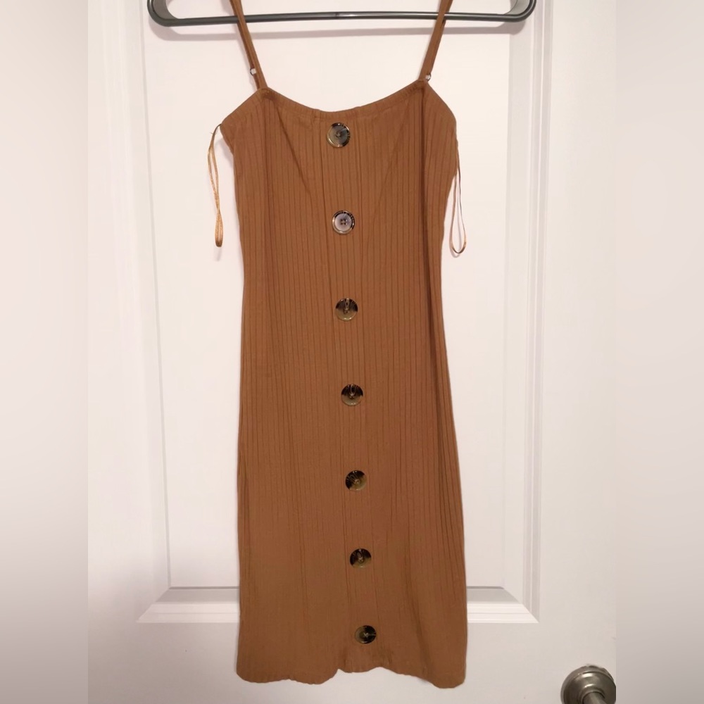 Straight-Buttoned Dress